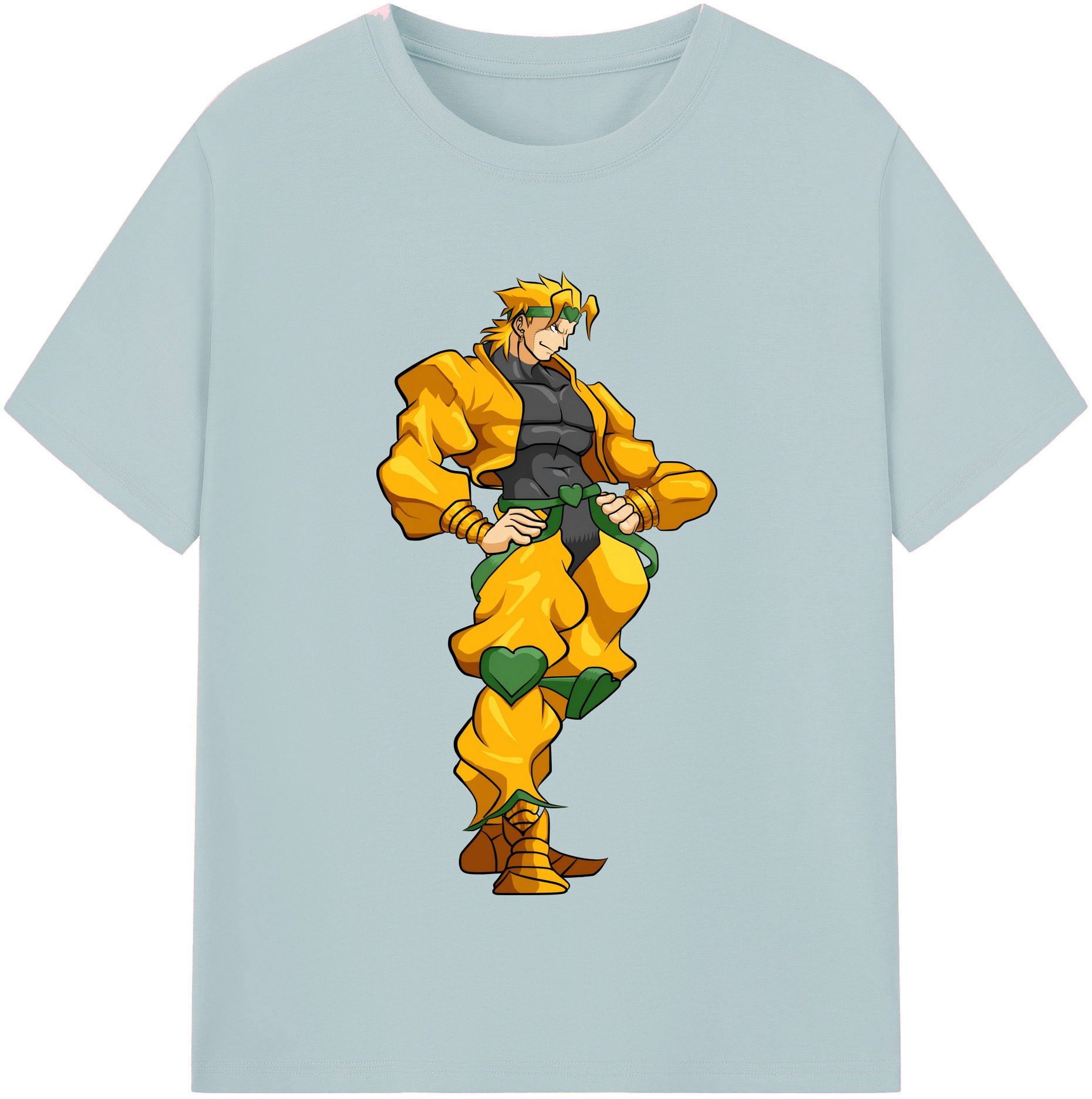 （画像用） ジョジョの奇妙な冒険 ディオ?ブランドー JoJo's Bizarre Adventure Dio Brando 綿100％半袖Tシャツ（フロントプリント）